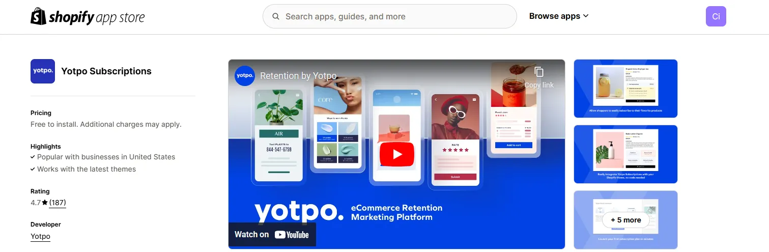 8. Yotpo Subscriptions